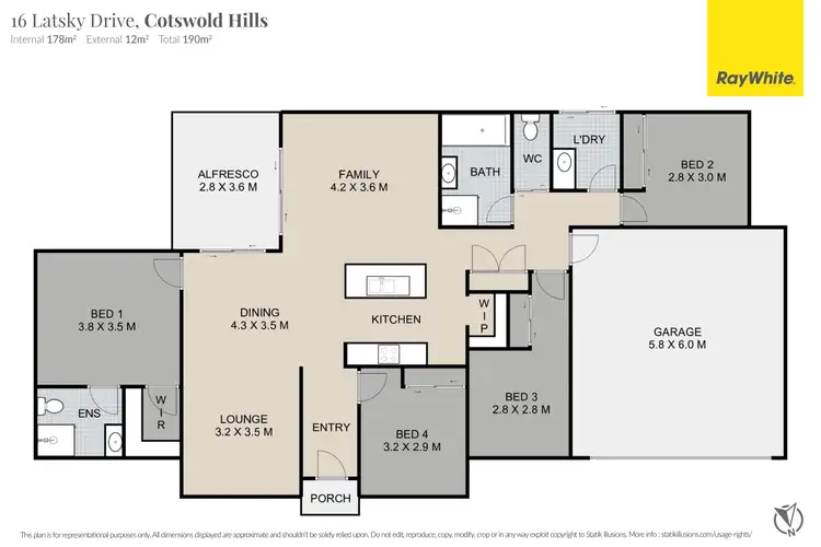 Floorplan of Homely house listing, 16 Latsky Drive, Cotswold Hills QLD 4350