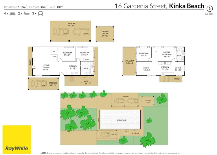 Floorplan of Homely house listing, 16 Gardenia Street, Kinka Beach QLD 4703