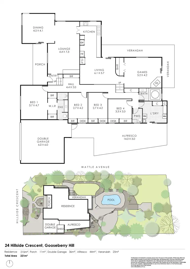 Floorplan of Homely house listing, 24 Hillside Crescent, Gooseberry Hill WA 6076
