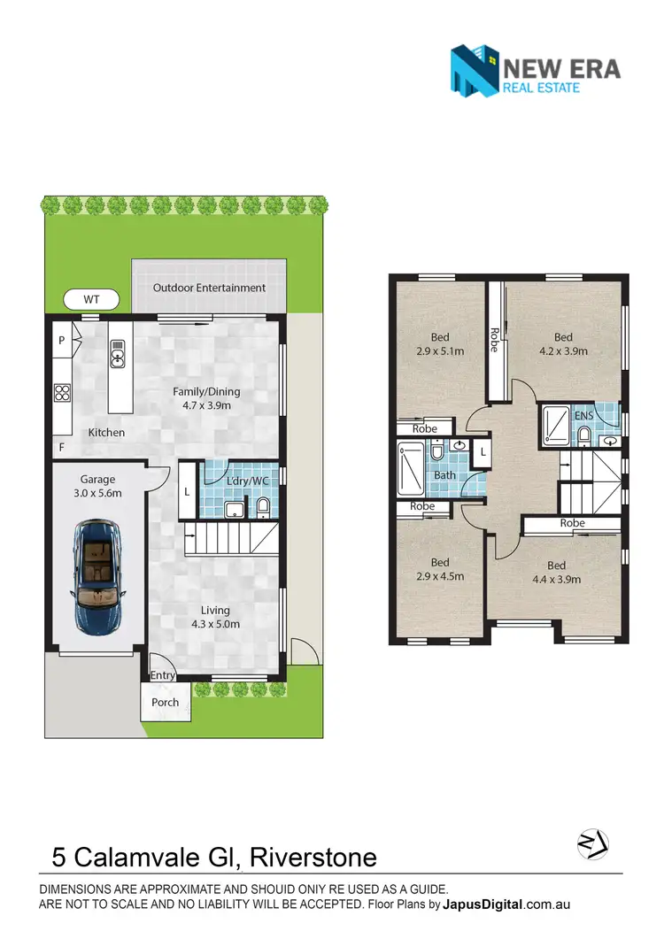 Floorplan of Homely townhouse listing, 5 Calamvale Glade, Riverstone NSW 2765