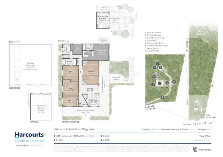 Floorplan of Homely house listing, 136 Henri Robert Drive, Clagiraba QLD 4211
