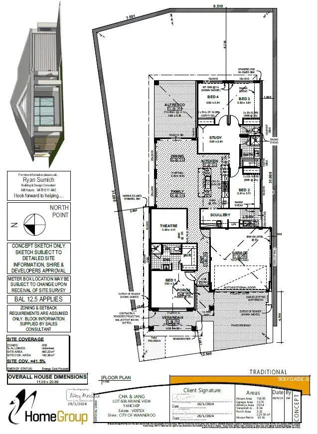 Floorplan of Homely house listing, 64 Ariane View, Yanchep WA 6035