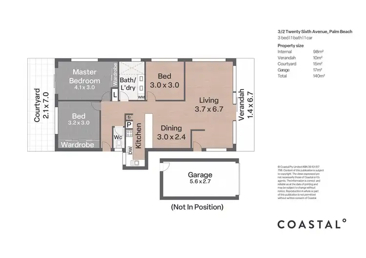 Floorplan of Homely unit listing, 3/2 Twenty Sixth Avenue, Palm Beach QLD 4221