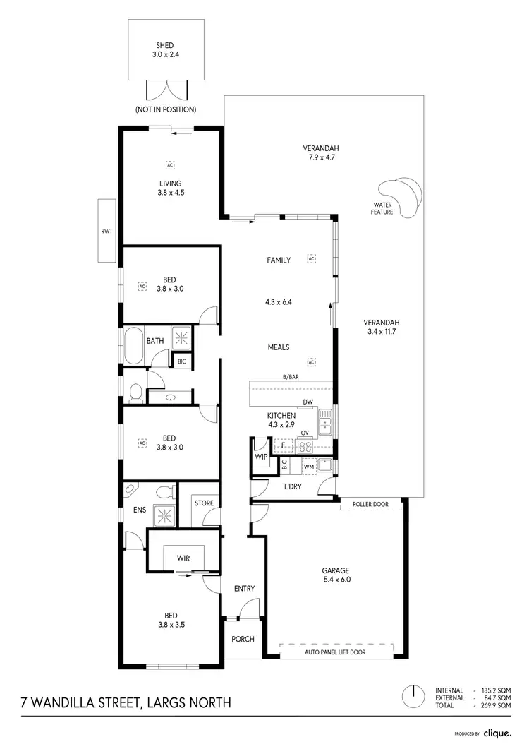 Floorplan of Homely house listing, 7 Wandilla Street, Largs North SA 5016