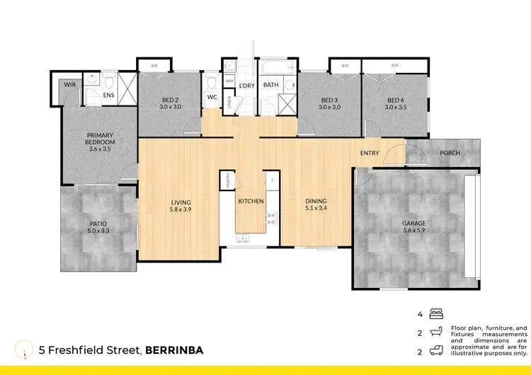 Floorplan of Homely house listing, 5 Freshfield Street, Berrinba QLD 4117
