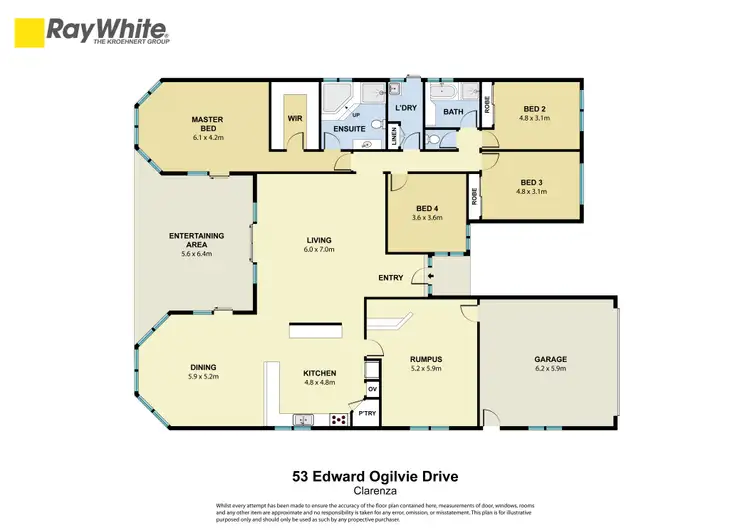 Floorplan of Homely house listing, 53 Edward Ogilvie Drive, Clarenza NSW 2460
