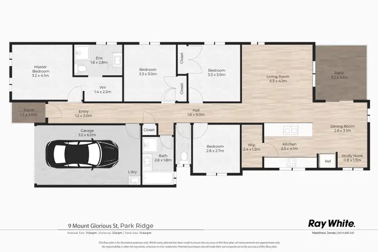Floorplan of Homely house listing, 9 Mount Glorious Street, Park Ridge QLD 4125