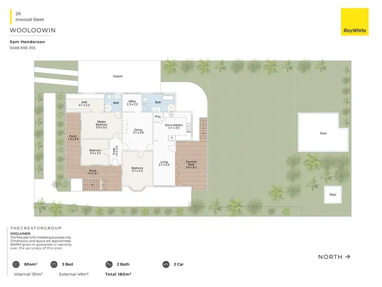 Floorplan of Homely house listing, 26 Inwood Street, Wooloowin QLD 4030