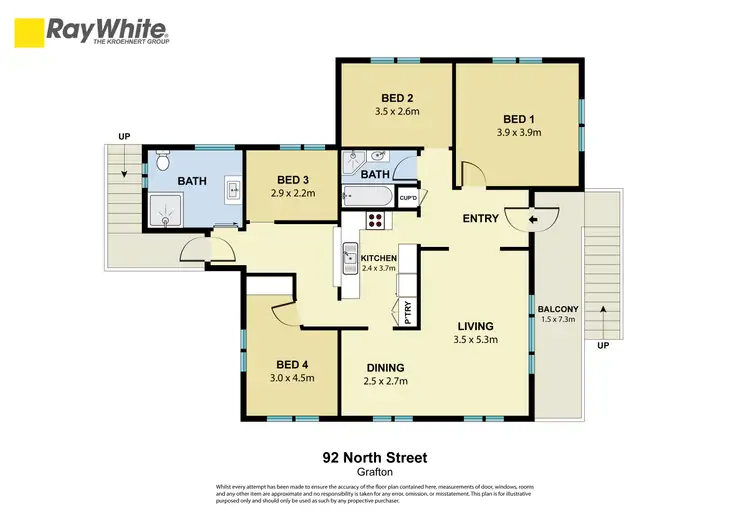 Floorplan of Homely house listing, 92 North Street, Grafton NSW 2460
