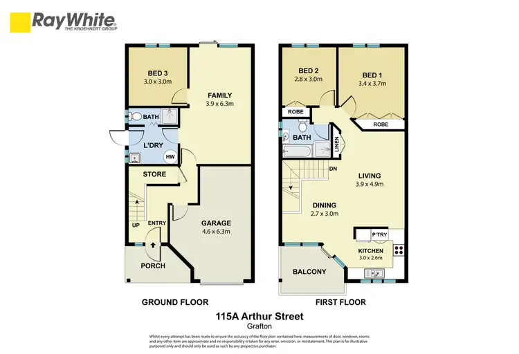 Floorplan of Homely house listing, 115 Arthur Street, Grafton NSW 2460