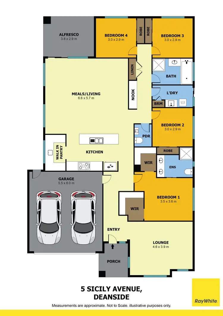 Floorplan of Homely house listing, 5 Sicily Avenue, Deanside VIC 3336