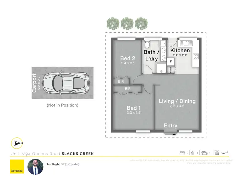 Floorplan of Homely townhouse listing, 2/94 Queens Road, Slacks Creek QLD 4127