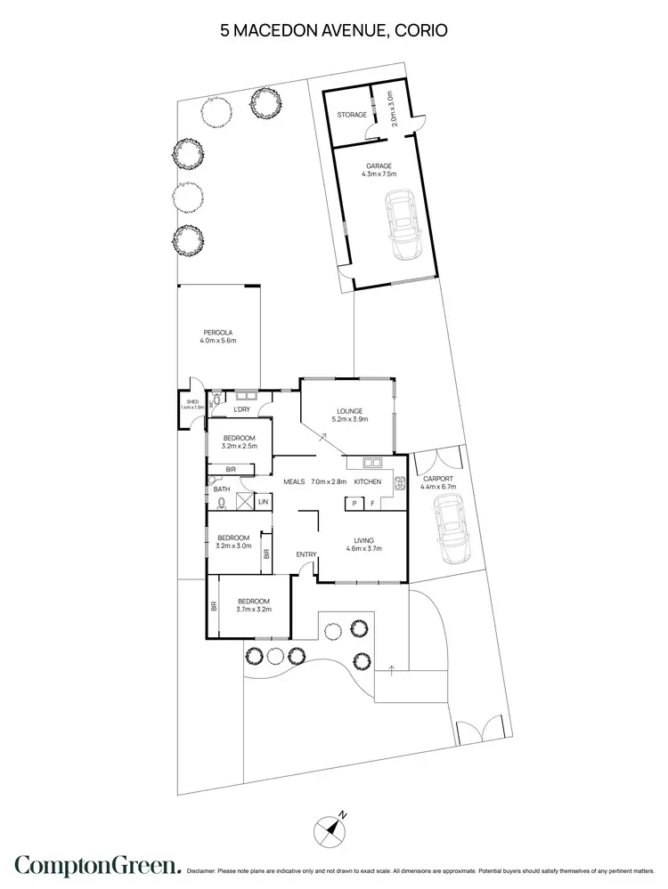 Floorplan of Homely house listing, 5 Macedon Avenue, Corio VIC 3214