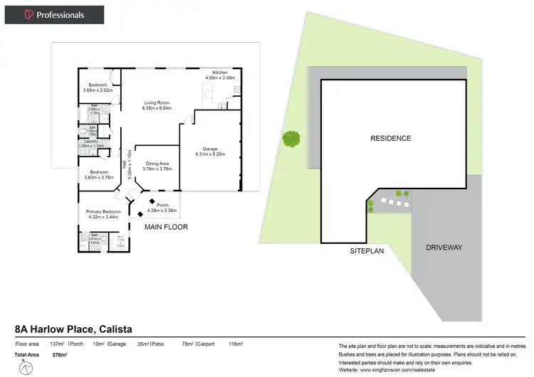 Floorplan of Homely house listing, 8A Harlow Place, Calista WA 6167