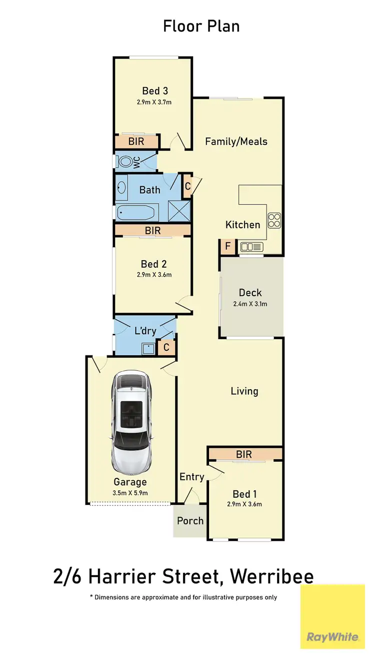 Floorplan of Homely house listing, 2/6 Harrier Street, Werribee VIC 3030