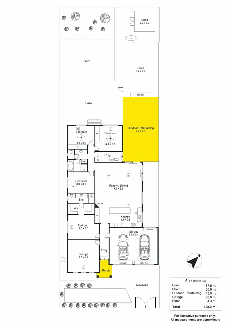 Floorplan of Homely house listing, 5 Hinton Street, Underdale SA 5032
