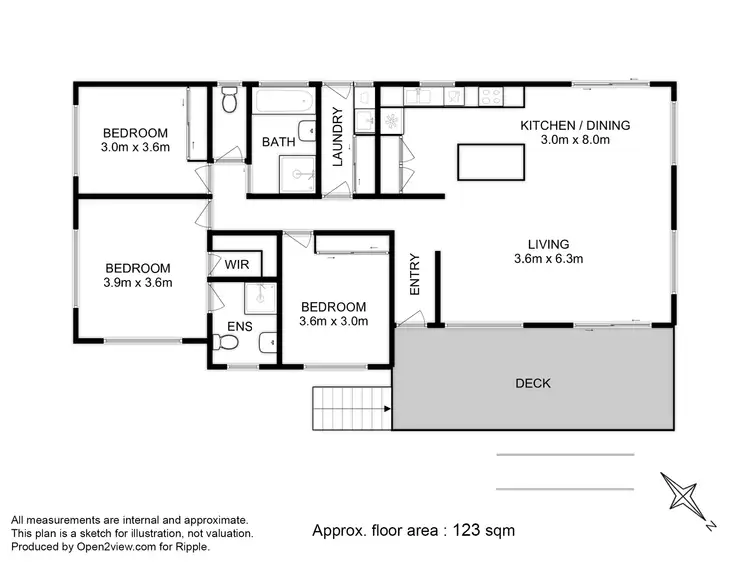 Floorplan of Homely house listing, 2 Katana Court, Austins Ferry TAS 7011