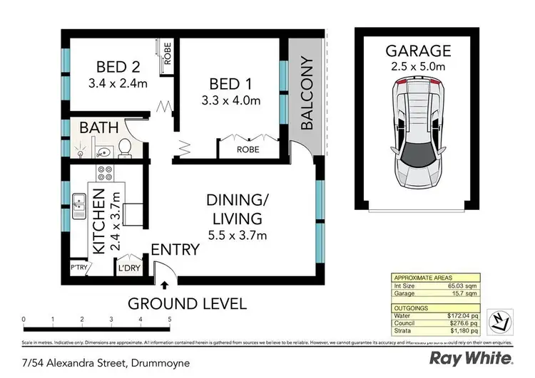 Floorplan of Homely apartment listing, 7/54-58 Alexandra Street, Drummoyne NSW 2047