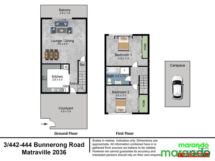 Floorplan of Homely apartment listing, 3/442-444 Bunnerong Road, Matraville NSW 2036