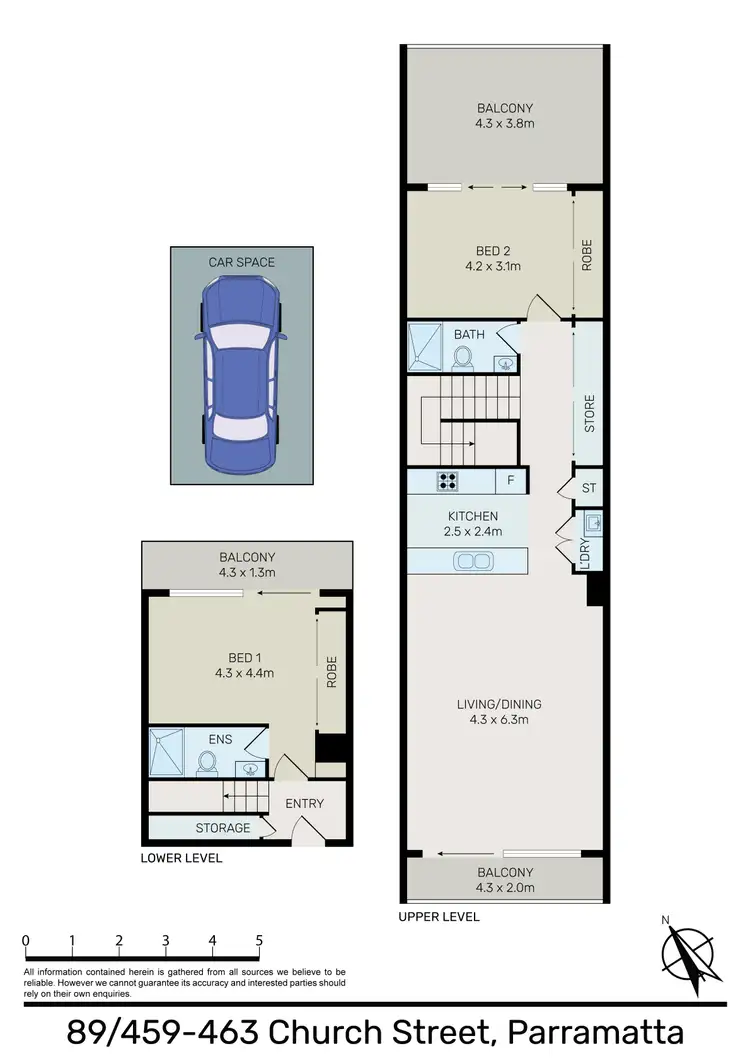 Floorplan of Homely apartment listing, 89/459-463 Church Street, Parramatta NSW 2150