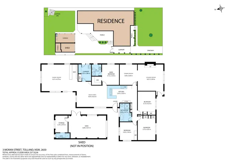 Floorplan of Homely house listing, 3 Moran Street, Tolland NSW 2650