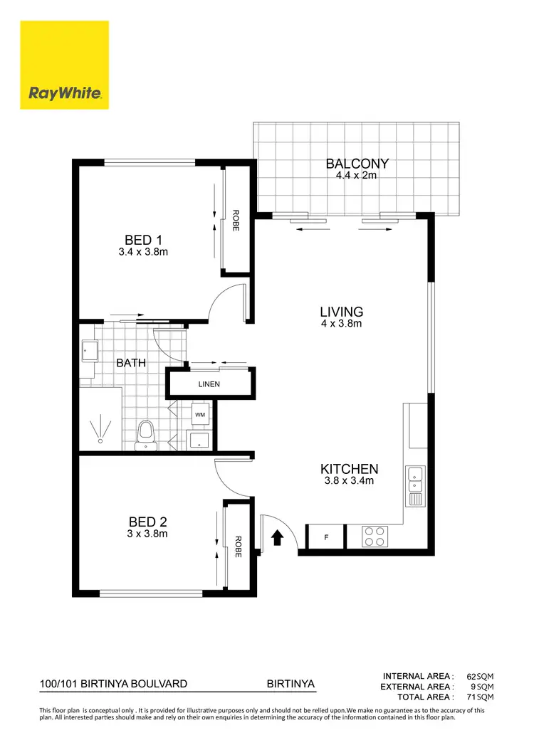 Floorplan of Homely unit listing, 100/101 Birtinya Boulevard, Birtinya QLD 4575