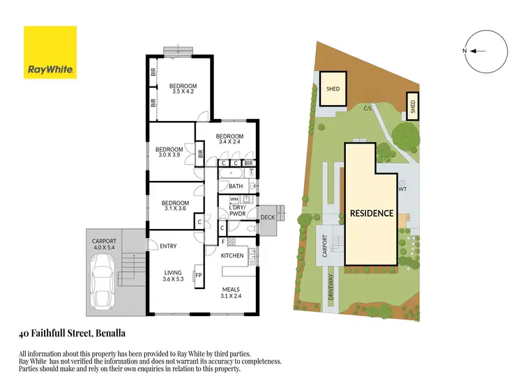 Floorplan of Homely house listing, 40 Faithfull Street, Benalla VIC 3672
