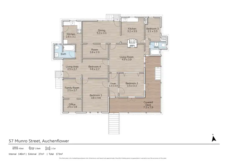 Floorplan of Homely house listing, 57 Munro Street, Auchenflower QLD 4066