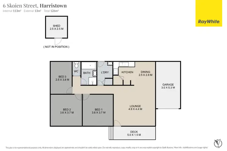 Floorplan of Homely house listing, 6 Skoien Street, Harristown QLD 4350