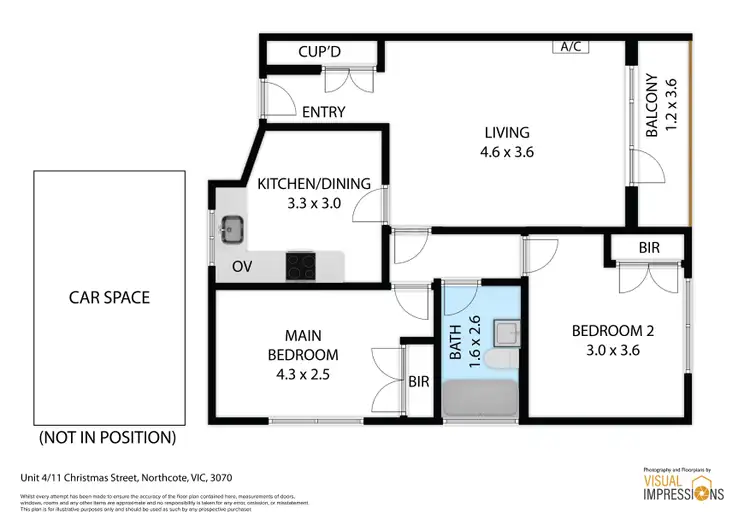 Floorplan of Homely unit listing, 4/11 Christmas Street, Northcote VIC 3070