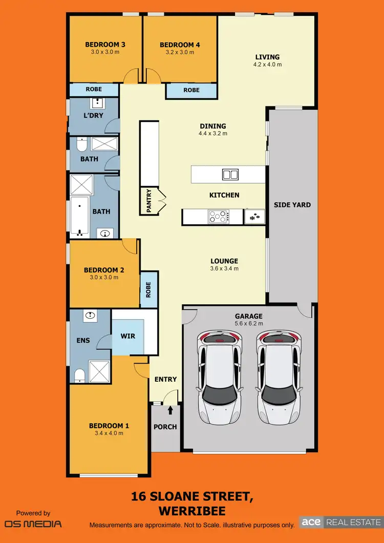 Floorplan of Homely house listing, 16 Sloane Street, Werribee VIC 3030