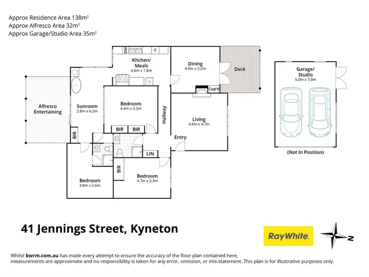 Floorplan of Homely house listing, 1/41 Jennings Street, Kyneton VIC 3444