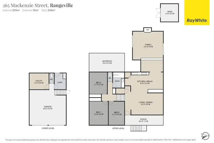 Floorplan of Homely house listing, 265 Mackenzie Street, Centenary Heights QLD 4350