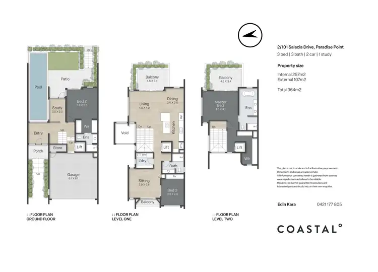 Floorplan of Homely villa listing, 2/149 The Esplanade, Paradise Point QLD 4216