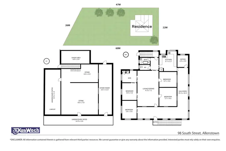 Floorplan of Homely house listing, 98 SOUTH STREET, Allenstown QLD 4700