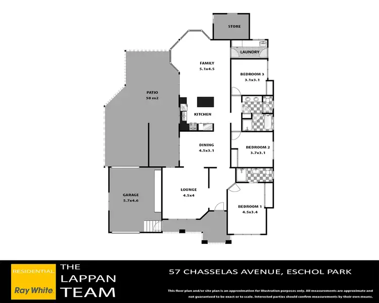 Floorplan of Homely house listing, 57 Chasselas Avenue, Eschol Park NSW 2558