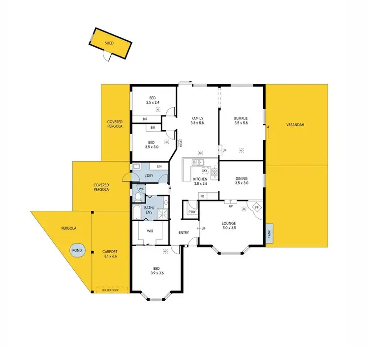 Floorplan of Homely house listing, 40 Megunya Crescent, Craigmore SA 5114