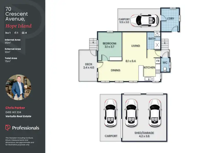 Floorplan of Homely house listing, 70 Crescent Avenue, Hope Island QLD 4212