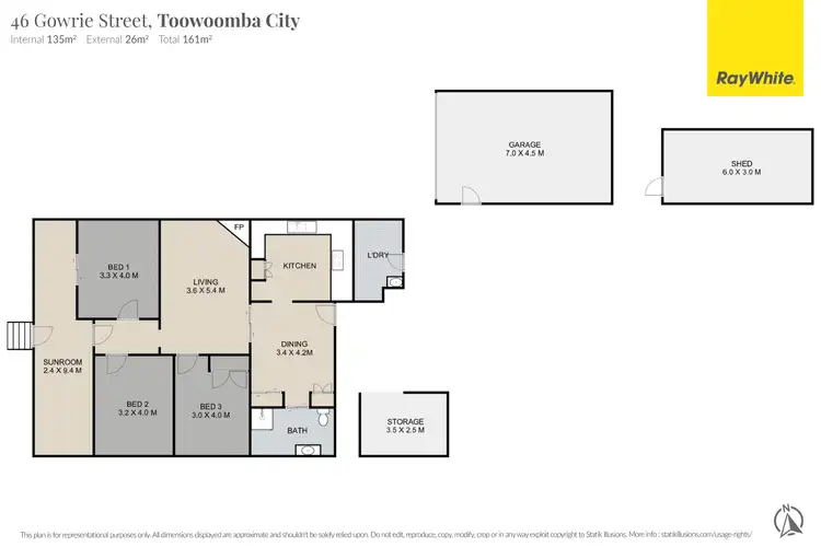Floorplan of Homely house listing, 46 Gowrie Street, Toowoomba City QLD 4350
