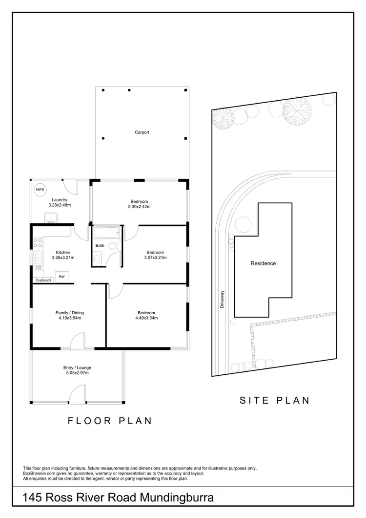 Floorplan of Homely house listing, 145 Ross River Road, Mundingburra QLD 4812