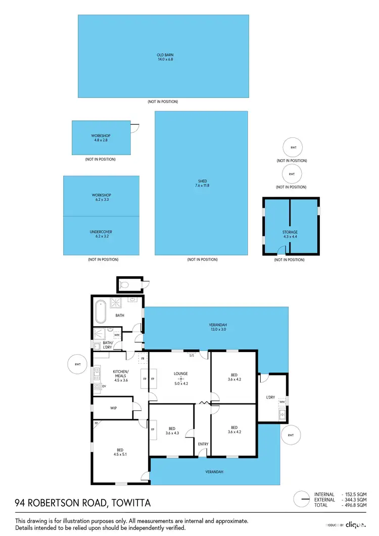 Floorplan of Homely house listing, 94 Robertson Road, Towitta SA 5353