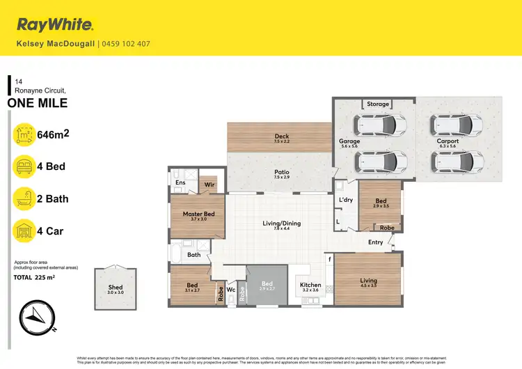 Floorplan of Homely house listing, 14 Ronayne Circle, One Mile QLD 4305