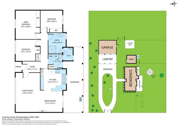 Floorplan of Homely house listing, 6 Jewnee Street, Wantabadgery NSW 2650