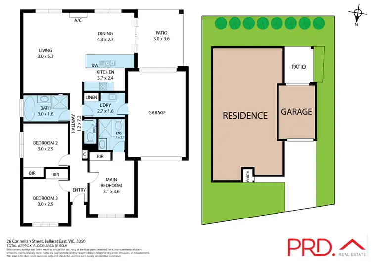 Floorplan of Homely house listing, 26 Connellan Street, Ballarat East VIC 3350