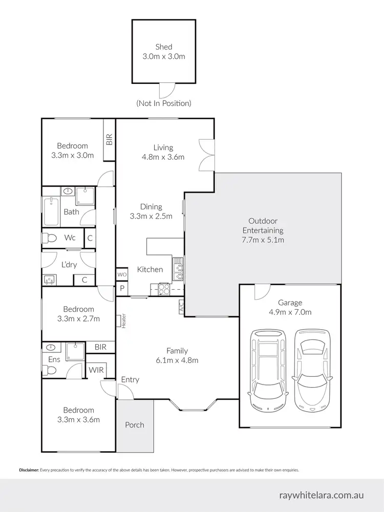 Floorplan of Homely house listing, 105 Rennie Street, Lara VIC 3212