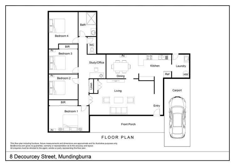 Floorplan of Homely house listing, 8 Decourcey Street, Mundingburra QLD 4812