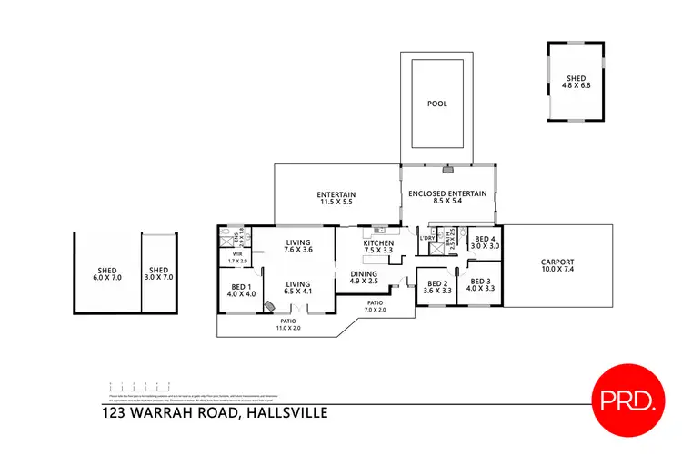 Floorplan of Homely house listing, 123 Warrah Road, Tamworth NSW 2340