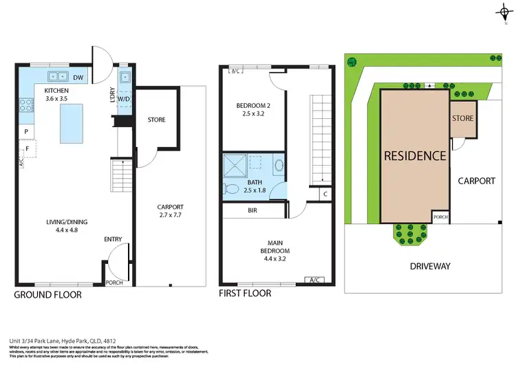 Floorplan of Homely apartment listing, 3/34 Park Lane, Hyde Park QLD 4812