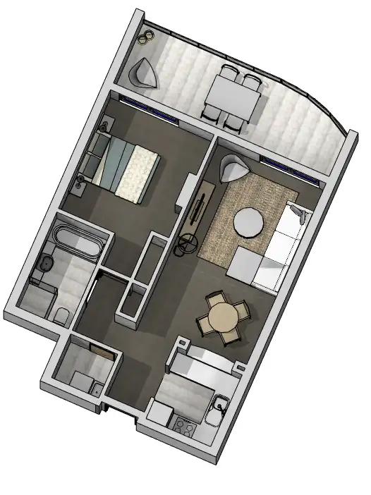Floorplan of Homely apartment listing, 1704/132 Alice Street, Brisbane City QLD 4000
