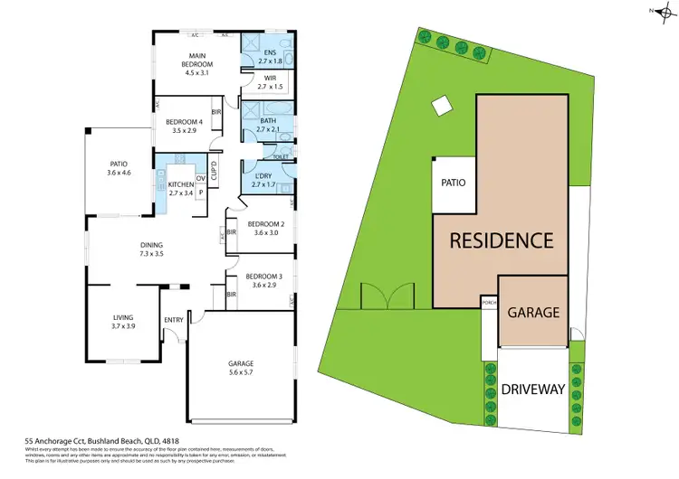 Floorplan of Homely house listing, 55 Anchorage Circuit, Bushland Beach QLD 4818